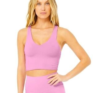 Alo Airbrush Real Bra Tank Pink Lavender